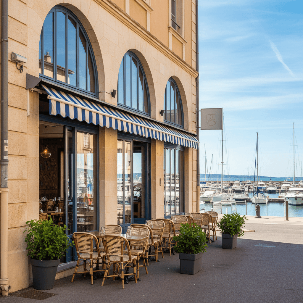 Restaurant 198m² à Montpellier : terrasse - extraction