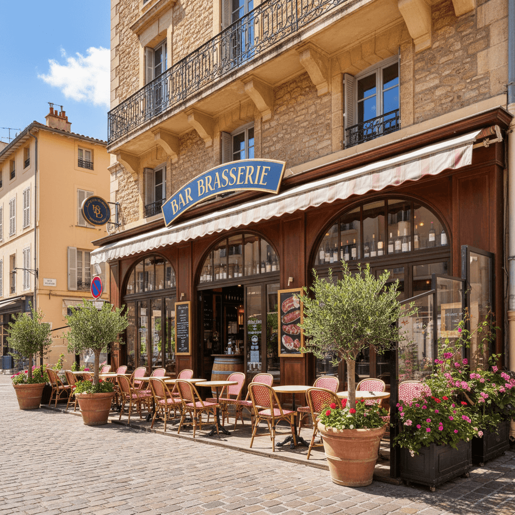 Bar-brasserie 53m² à Nice : terrasse - licence IV