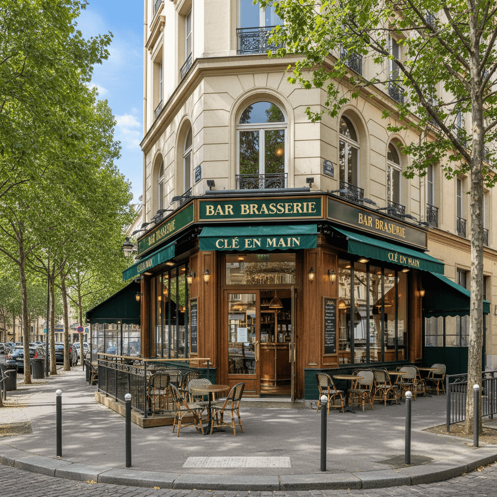 Bar-brasserie 80m² à Lyon : terrasse - licence IV