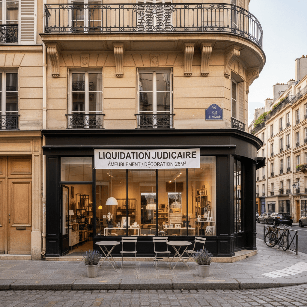 Ameublement / Décoration 26m² à Paris en liquidation judiciaire