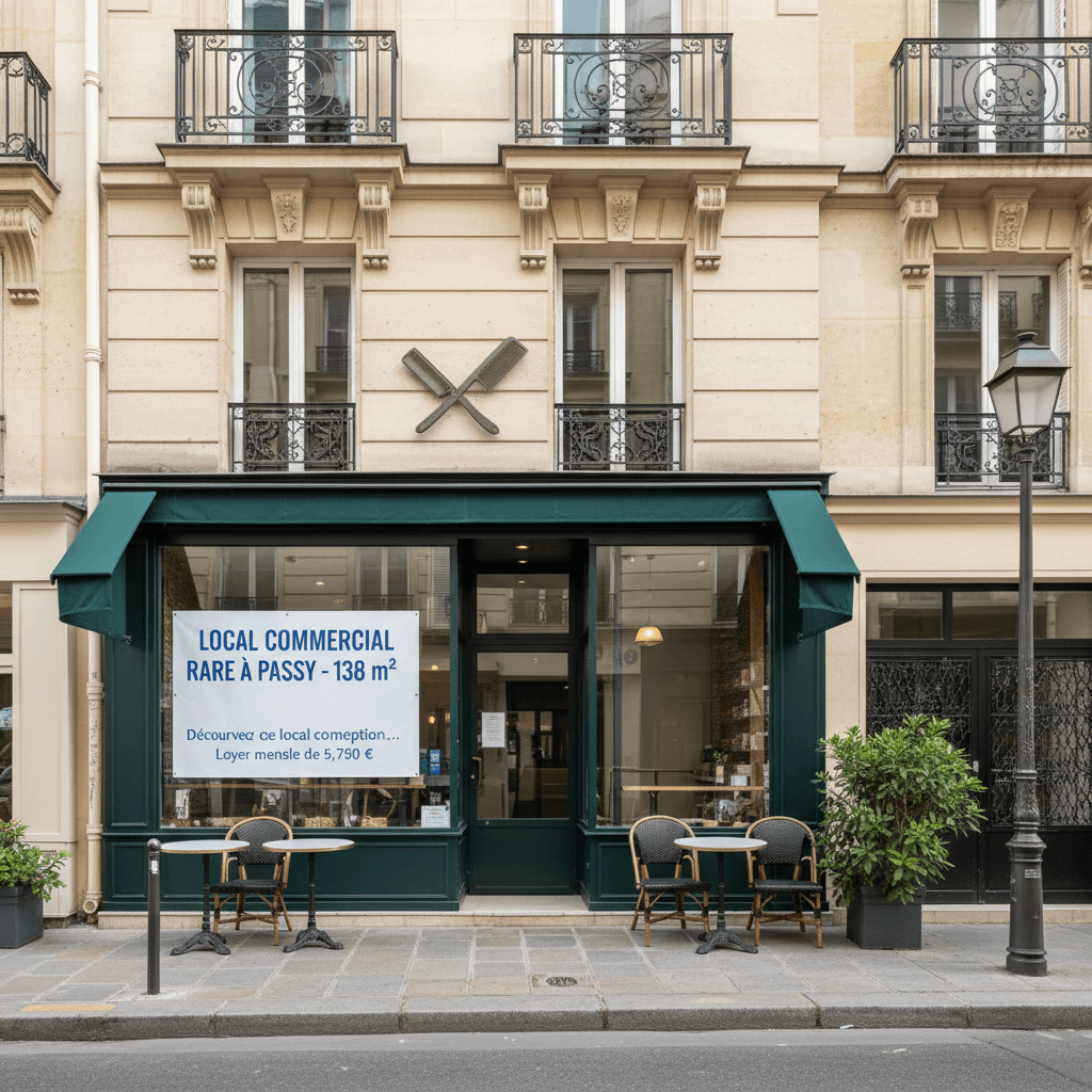 Local Commercial RARE à Passy - 138 m²