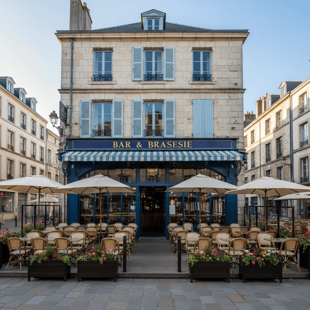 Bar-brasserie à Nantes : terrasse - licence IV
