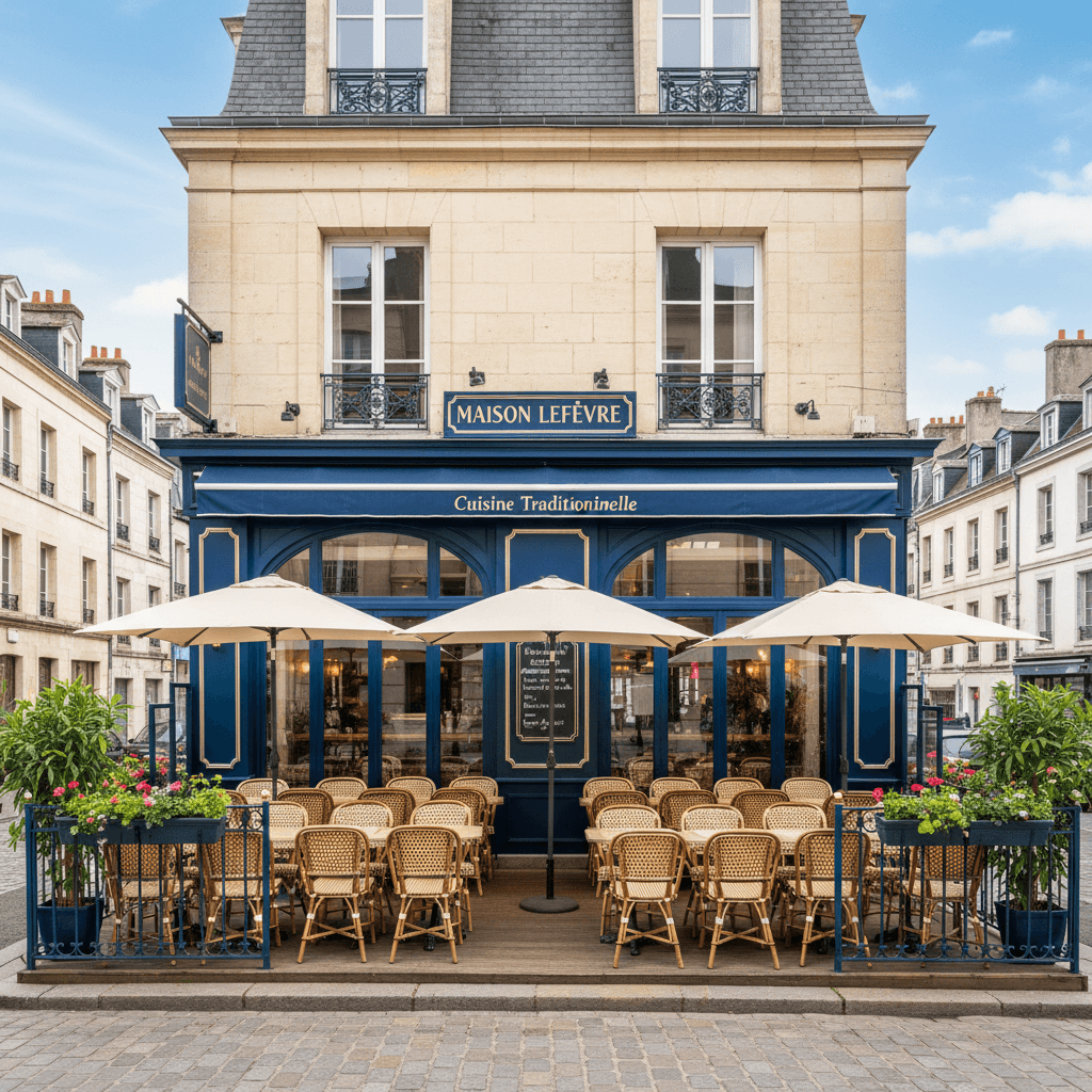 Restaurant 100m² à Rennes : terrasse - extraction