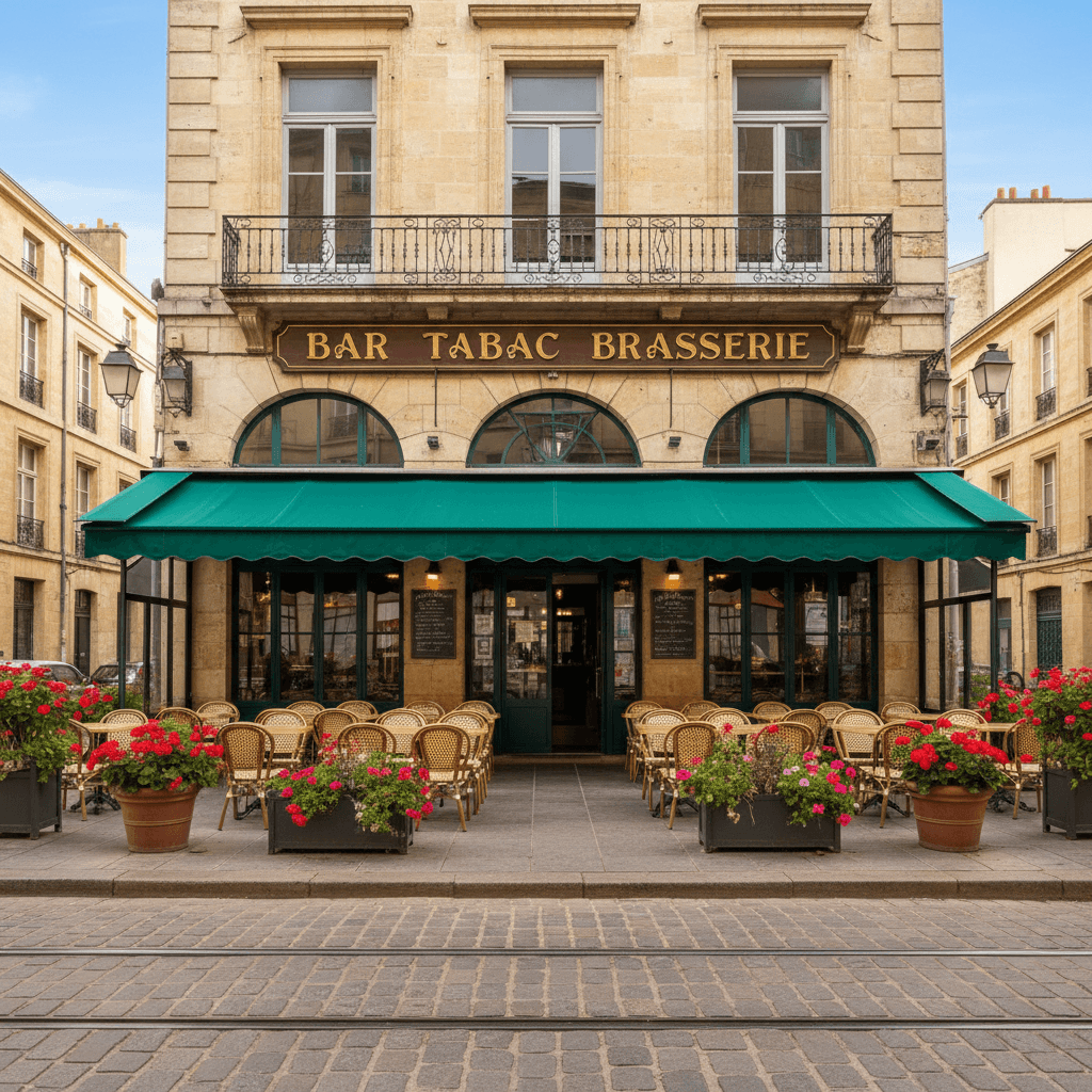 Bar-brasserie à Bordeaux : terrasse - licence IV