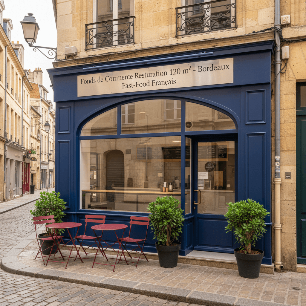 Fast-food 120m² à Bordeaux : extraction - cuisine équipée