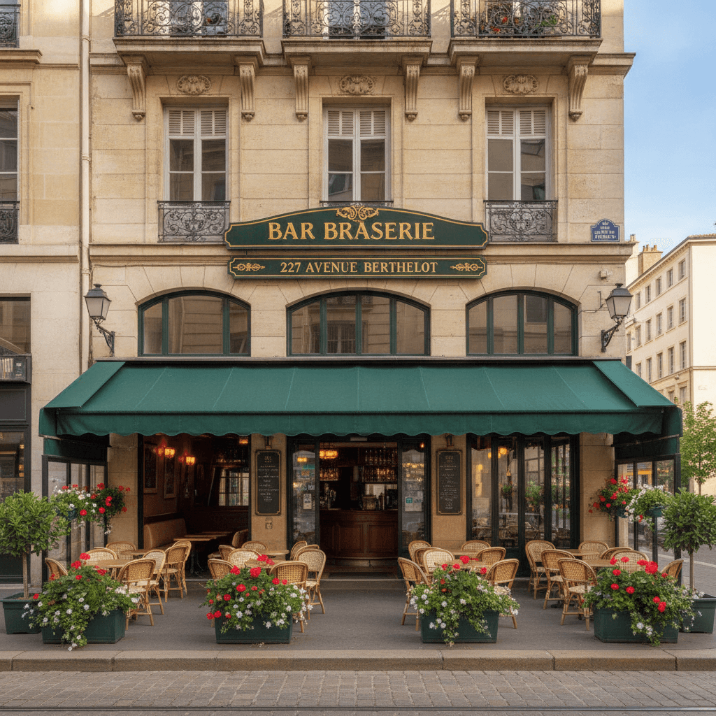 Bar-brasserie 80m² à Lyon : terrasse - licence IV