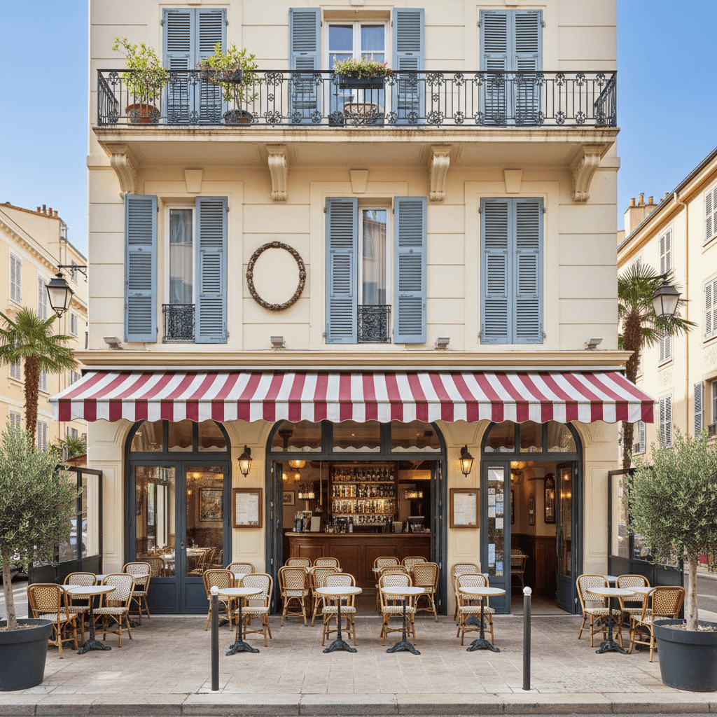 Restaurant 70m² à Nice : terrasse - licence IV