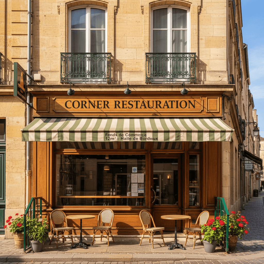 Fast-food 12m² à Bordeaux : extraction - chambre froide