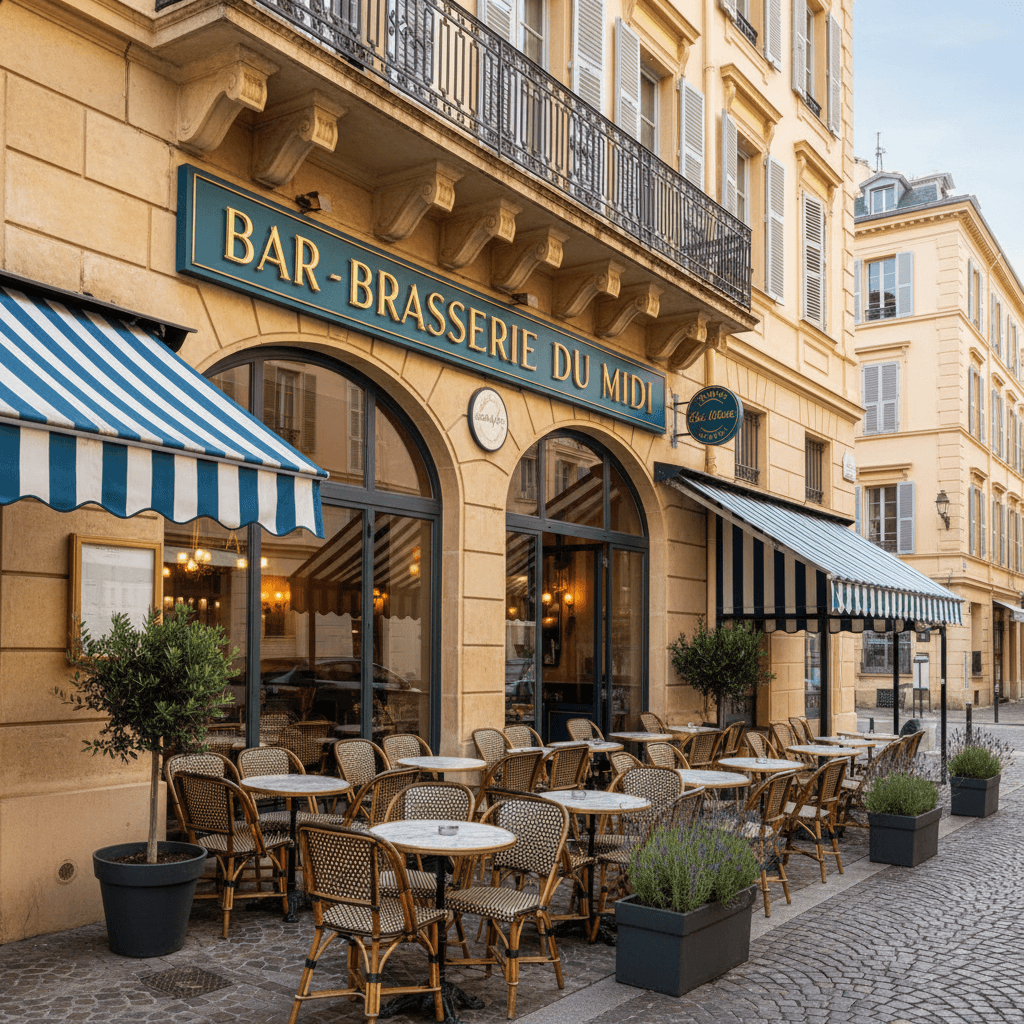 Bar-brasserie 50m² à Nice : terrasse - licence IV