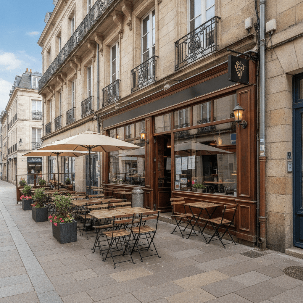 Fast-food à Nantes : terrasse - licence IV