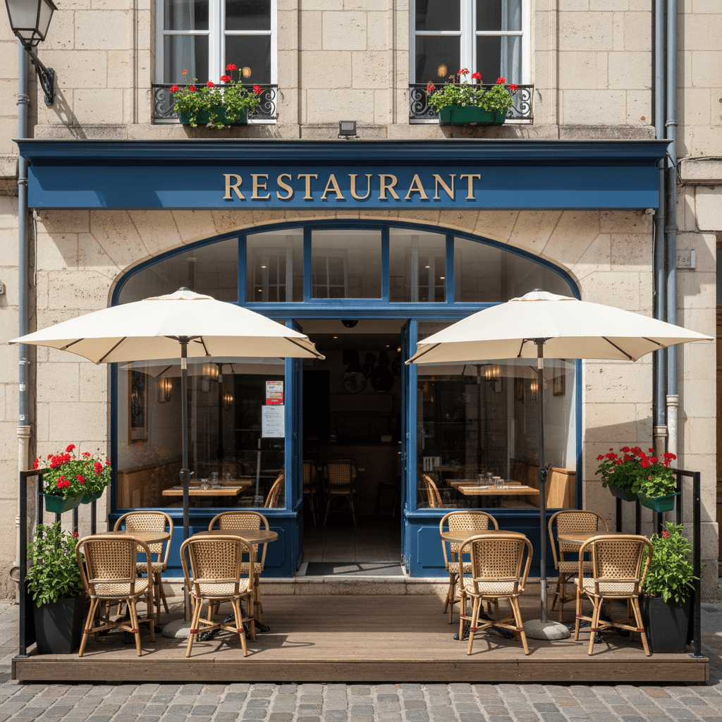 Restaurant à Rennes : terrasse - extraction