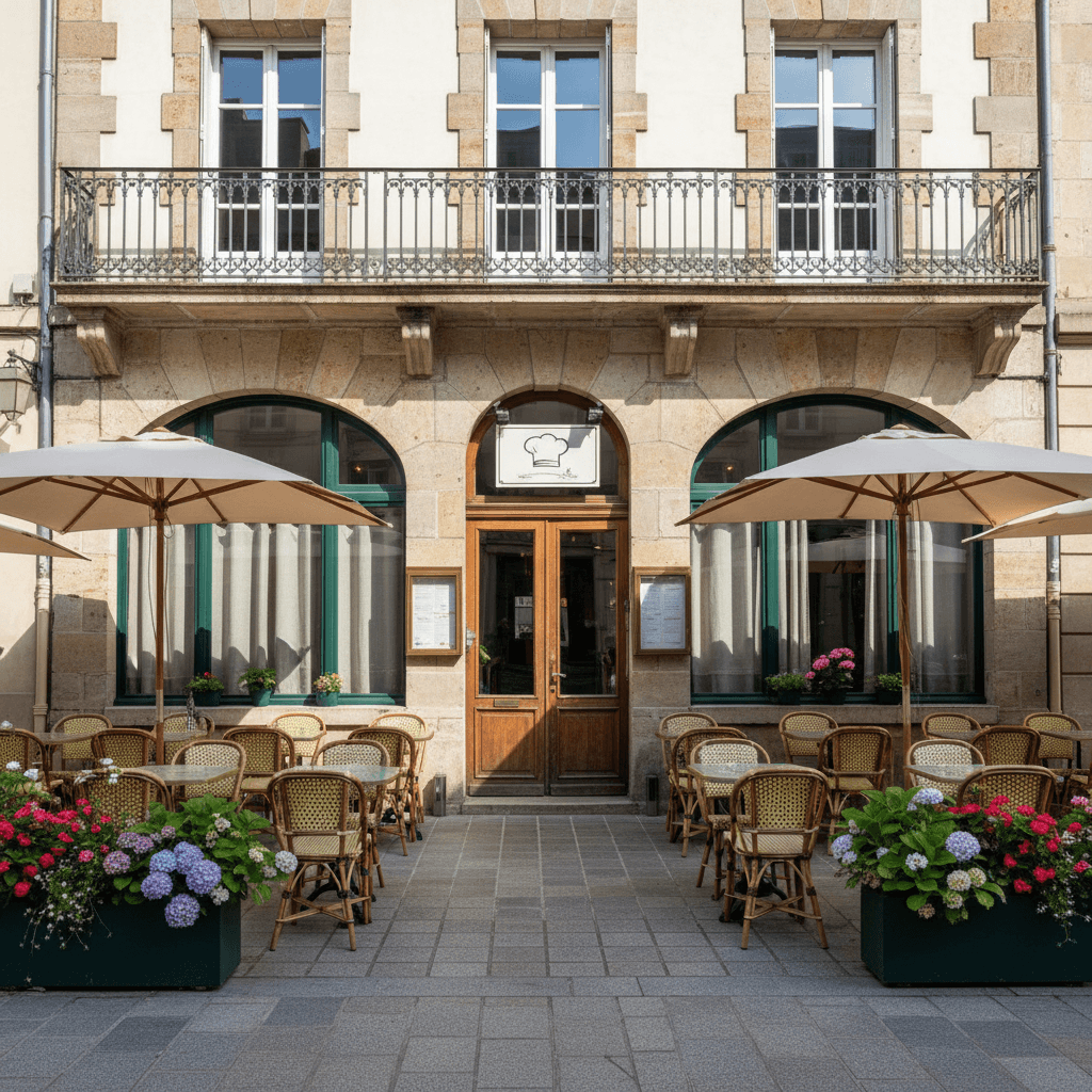 Restaurant à Nantes : terrasse - extraction