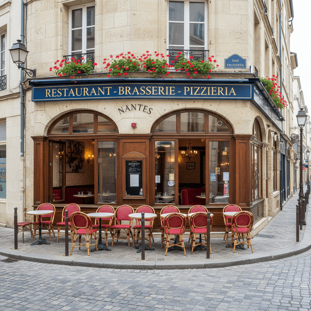 Restaurant 395m² à Nantes : terrasse - licence IV