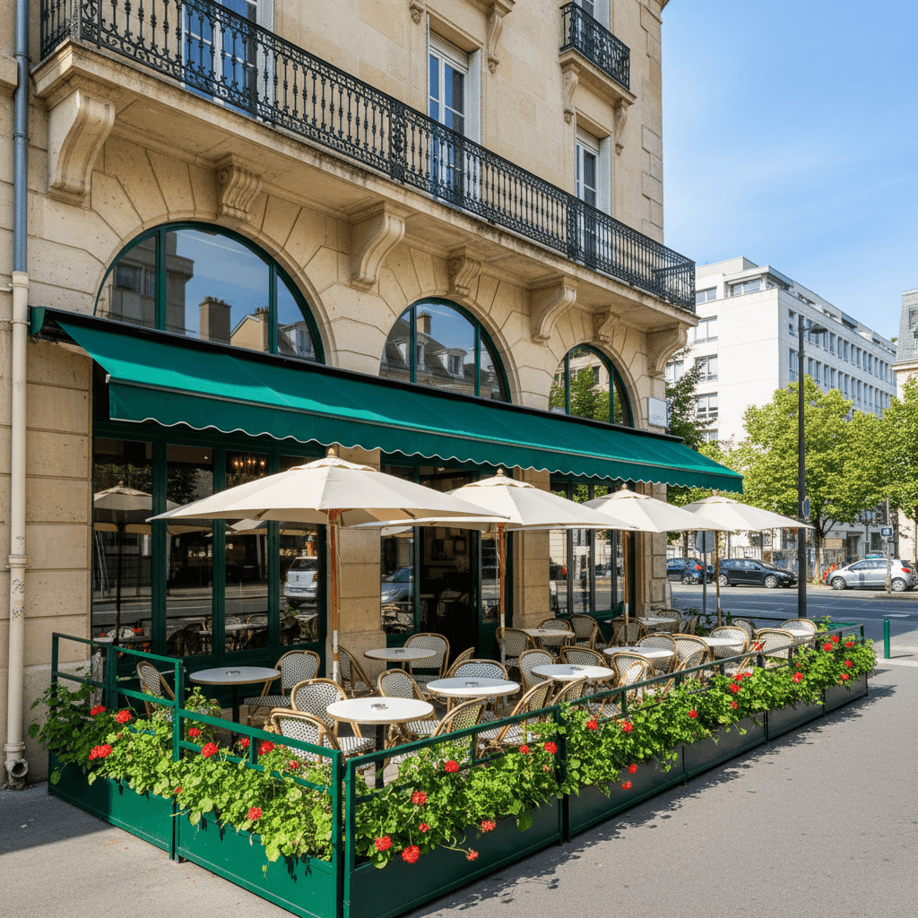 Restaurant 180m² à Grenoble : terrasse - licence IV