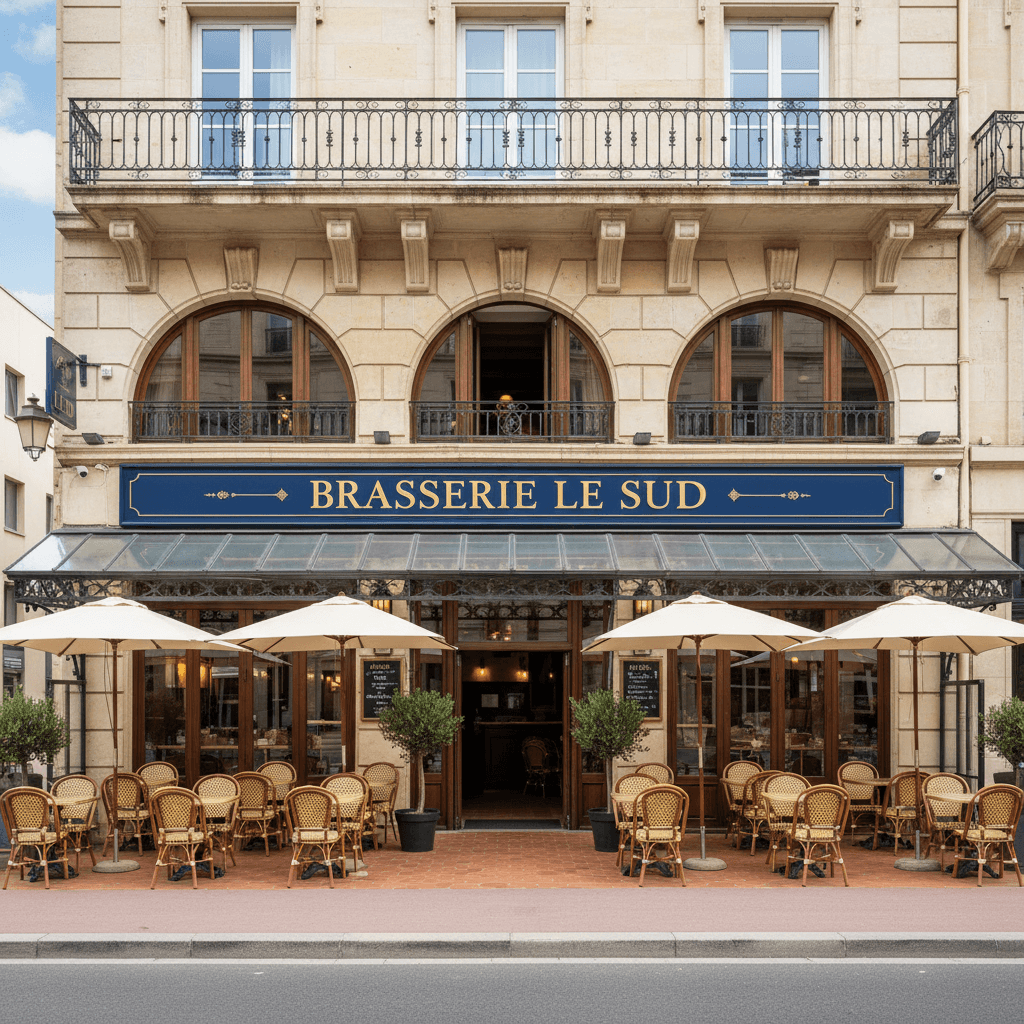 Bar-brasserie 170m² à Montpellier : terrasse - licence IV