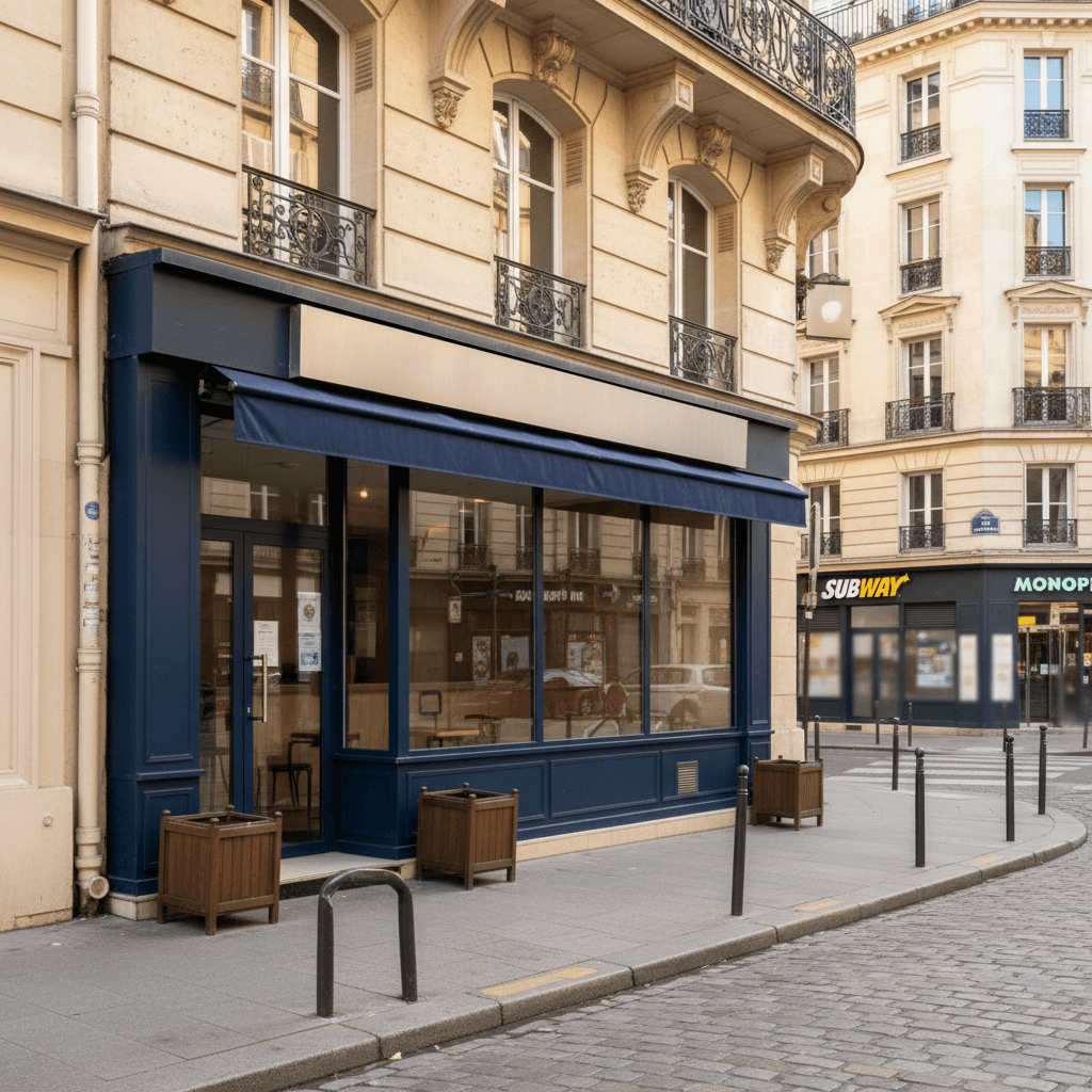 Local Commercial à Paris de 34 m² - Restauration