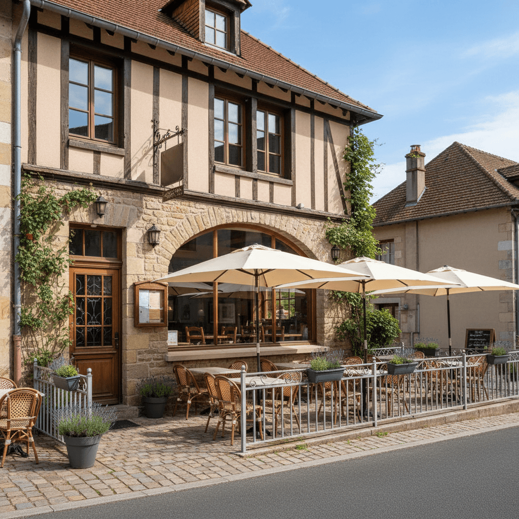 Restaurant 110m² à Champenoux : terrasse - licence IV