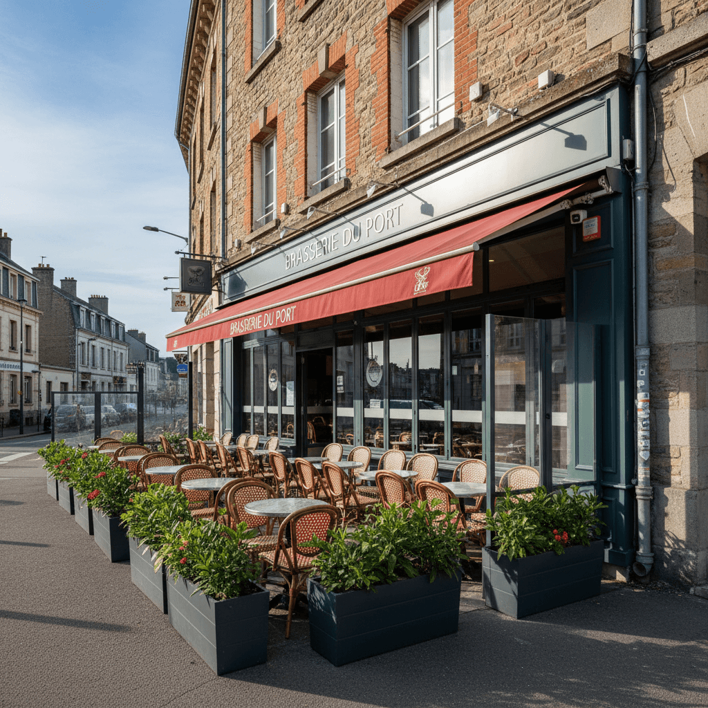 Bar-brasserie 160m² à Le Havre : terrasse - licence IV
