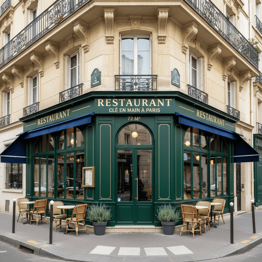 Restaurant clé en main à Paris - 72 m²