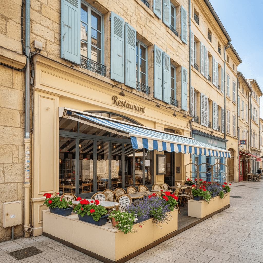 Restaurant 55m² à Montpellier : terrasse - licence IV