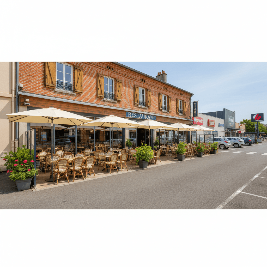 Restaurant à Toulouse : terrasse - extraction