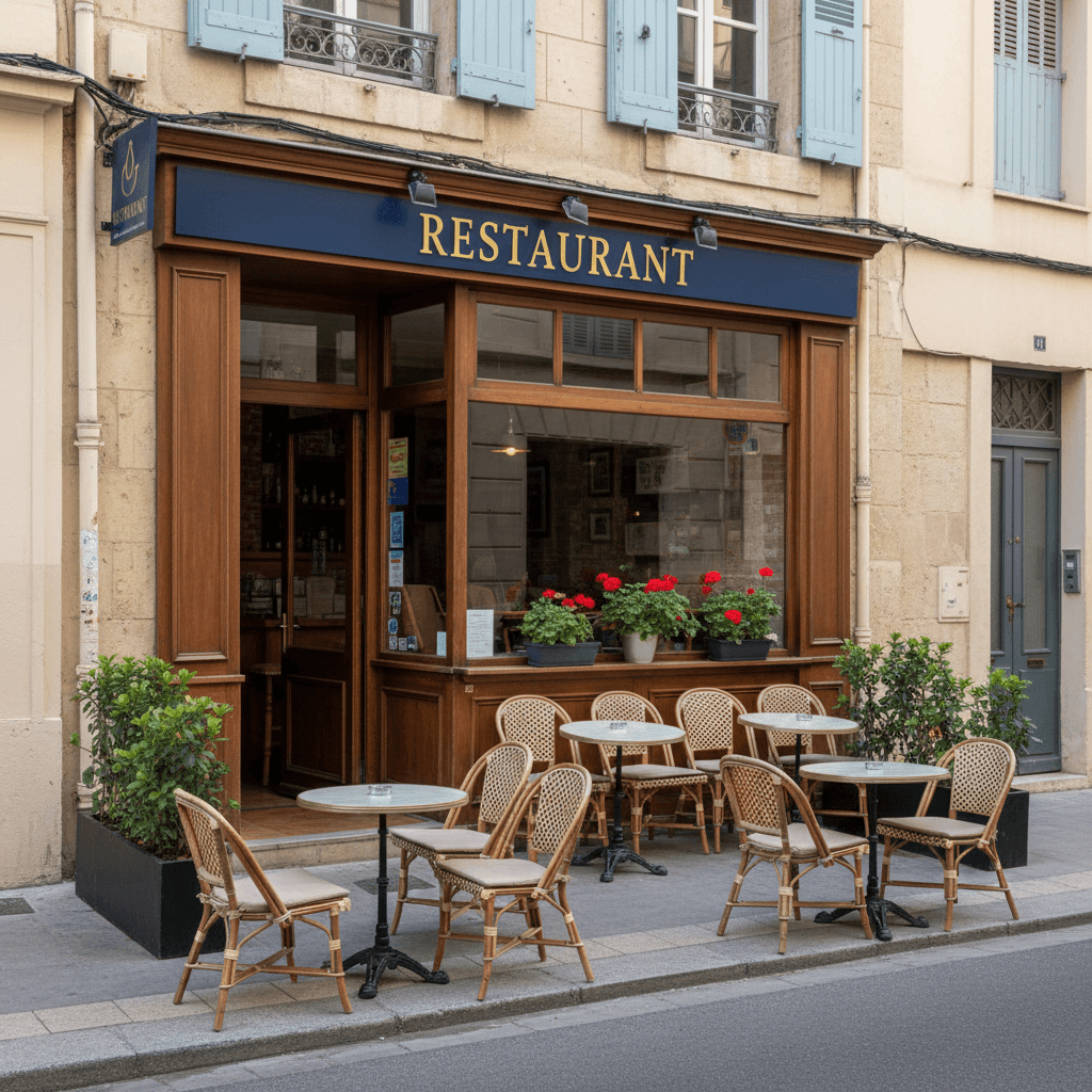 Restaurant 40m² à Marseille : terrasse - licence IV