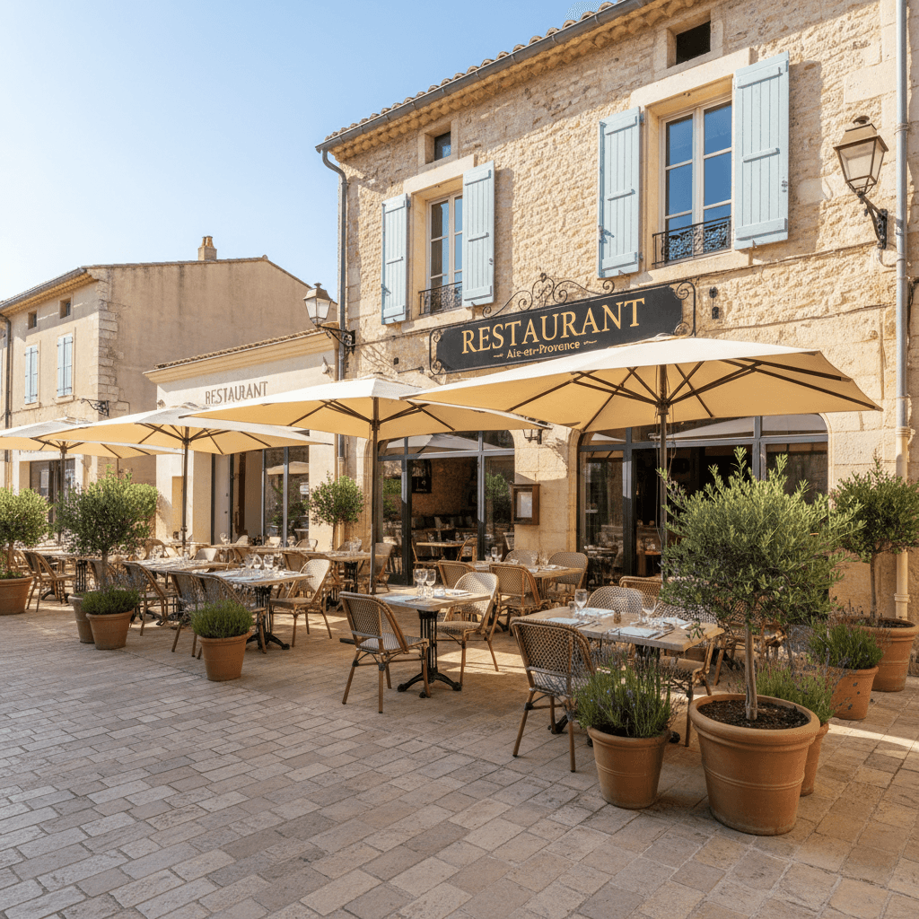 Restaurant 200m² à Aix-En-Provence : terrasse - licence IV