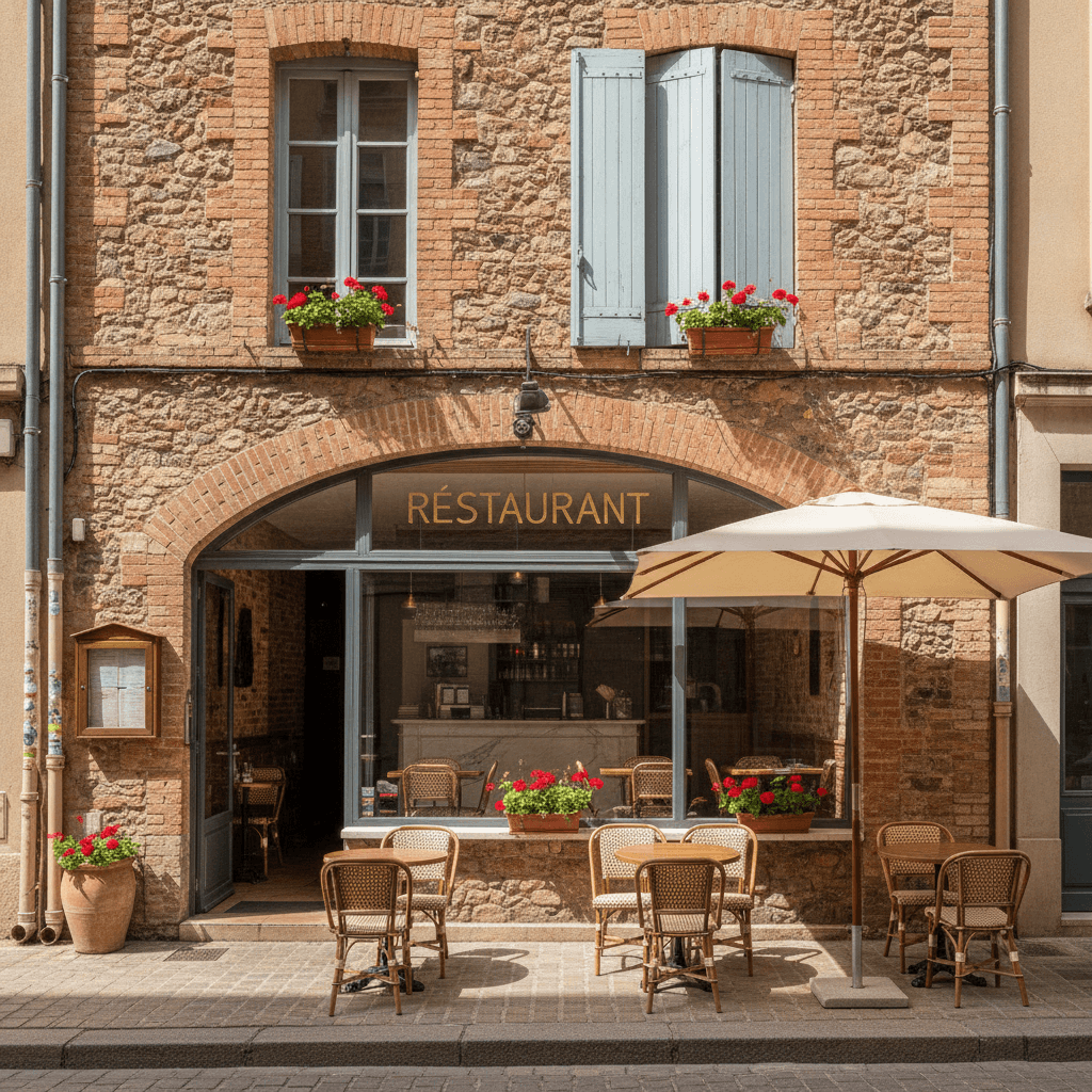 Restaurant 58m² à Toulouse : terrasse - licence IV