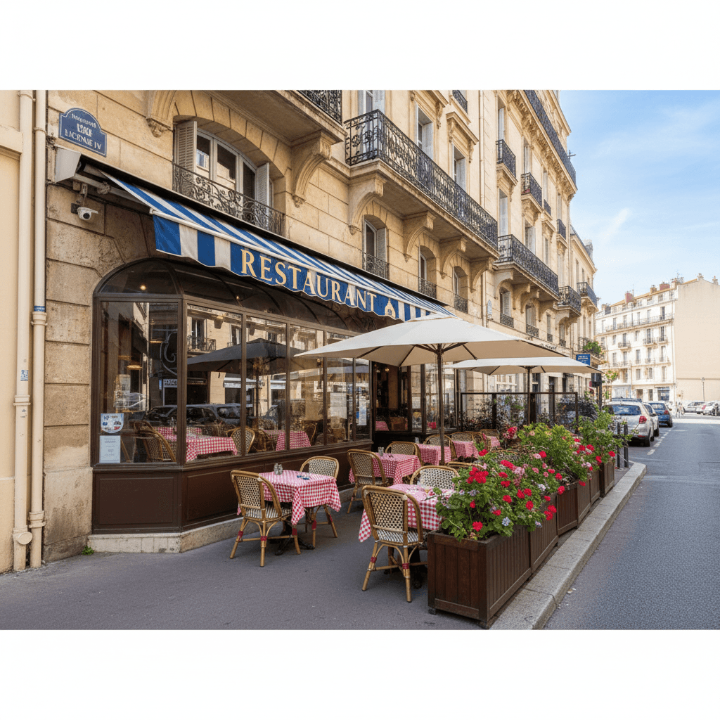 Restaurant 160m² à Marseille : terrasse - licence IV