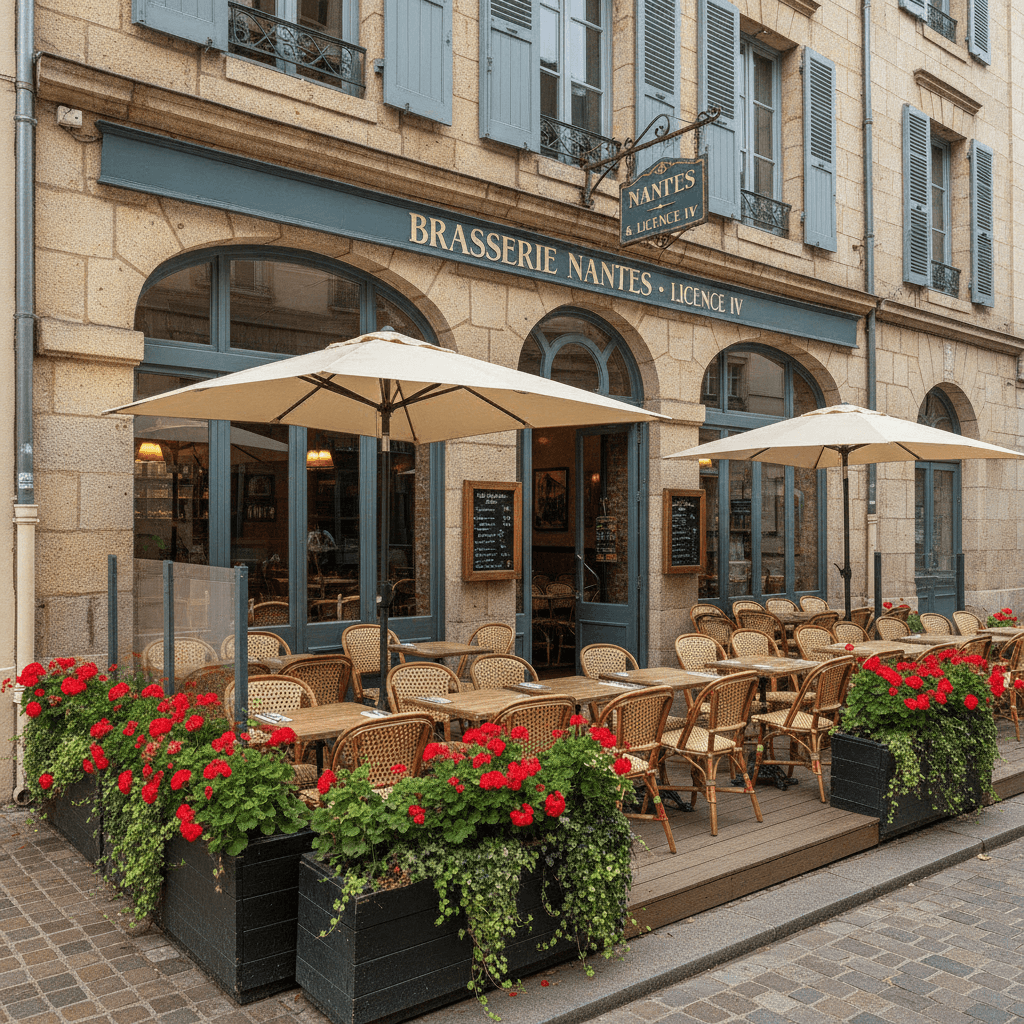Restaurant à Nantes : terrasse - licence IV