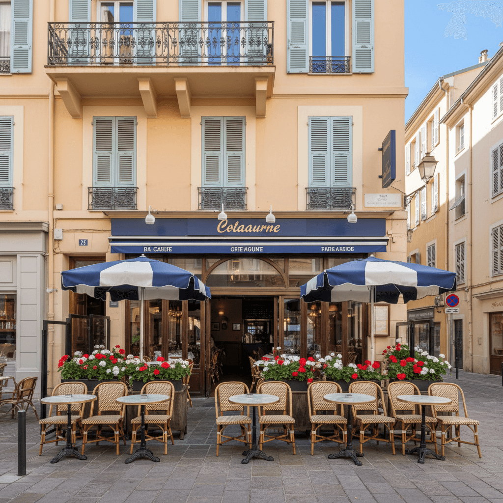 Restaurant 55m² à Nice : terrasse - licence IV