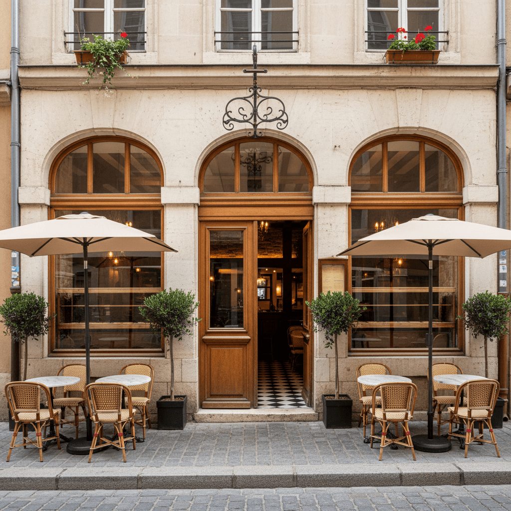 Restaurant 860m² à Lyon : terrasse - licence IV