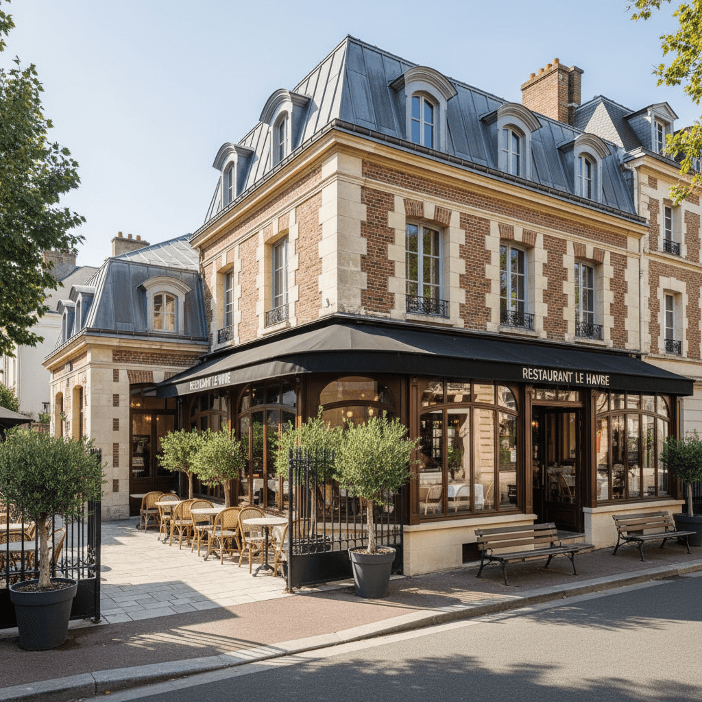 Restaurant 96m² à Le Havre : terrasse - licence IV