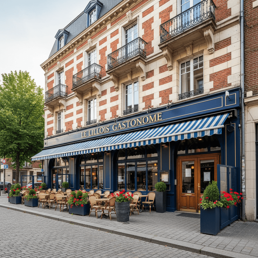 Restaurant 600m² à Lille : terrasse - licence IV