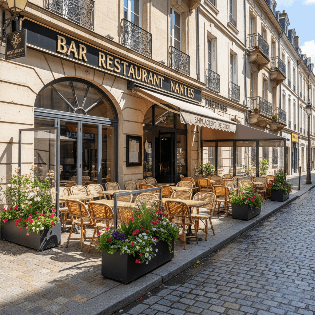 Restaurant 150m² à Nantes : terrasse - licence IV