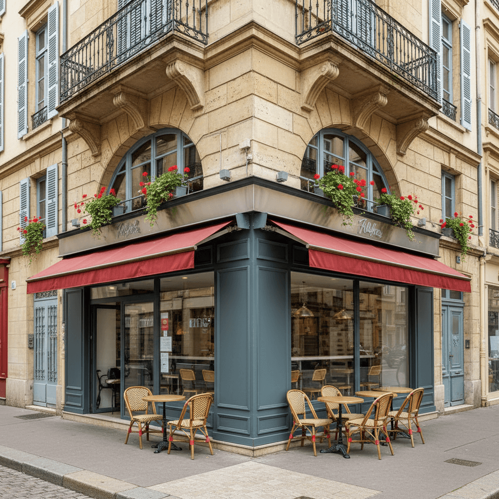 Fast-food à Lyon : terrasse - licence IV