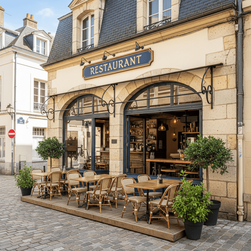 Restaurant 120m² à Nantes : terrasse - licence IV