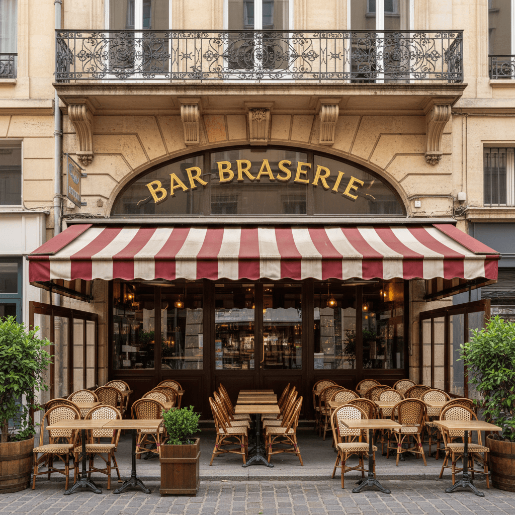 Bar-brasserie 80m² à Lyon : terrasse - licence IV