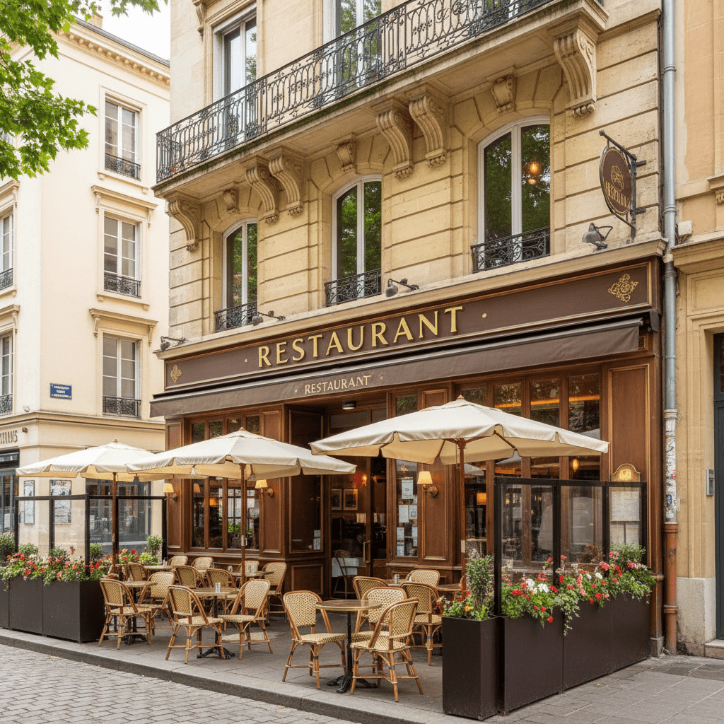 Restaurant 140m² à Lyon : terrasse - licence IV