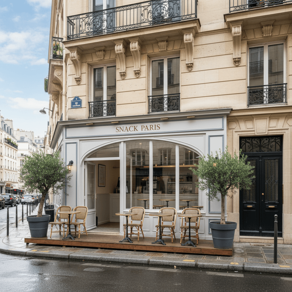 Snack 10 couverts à Paris