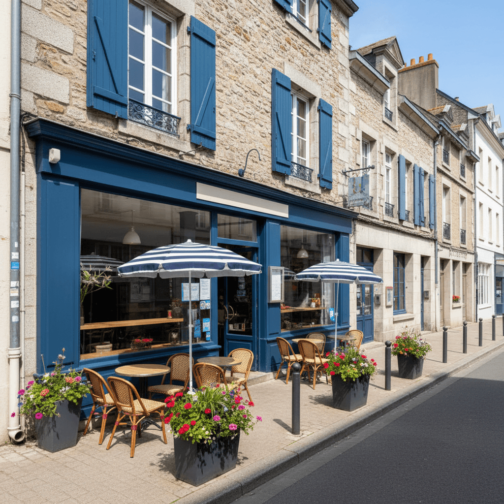 Restaurant 58m² à Le Havre : terrasse - licence IV