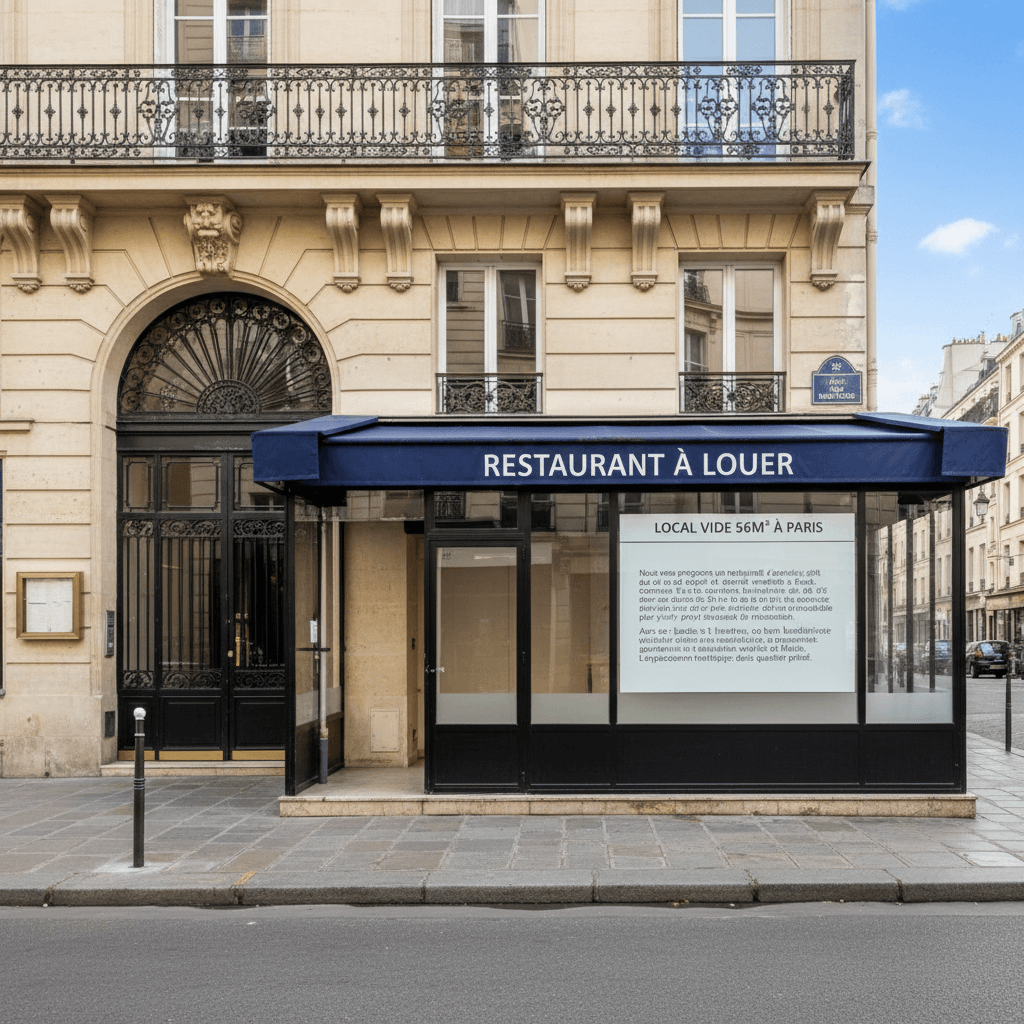 Local vide 56m² à Paris