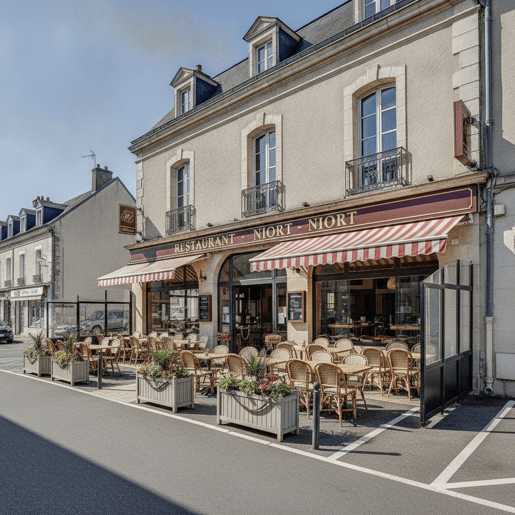 Restaurant à Niort : terrasse - licence IV