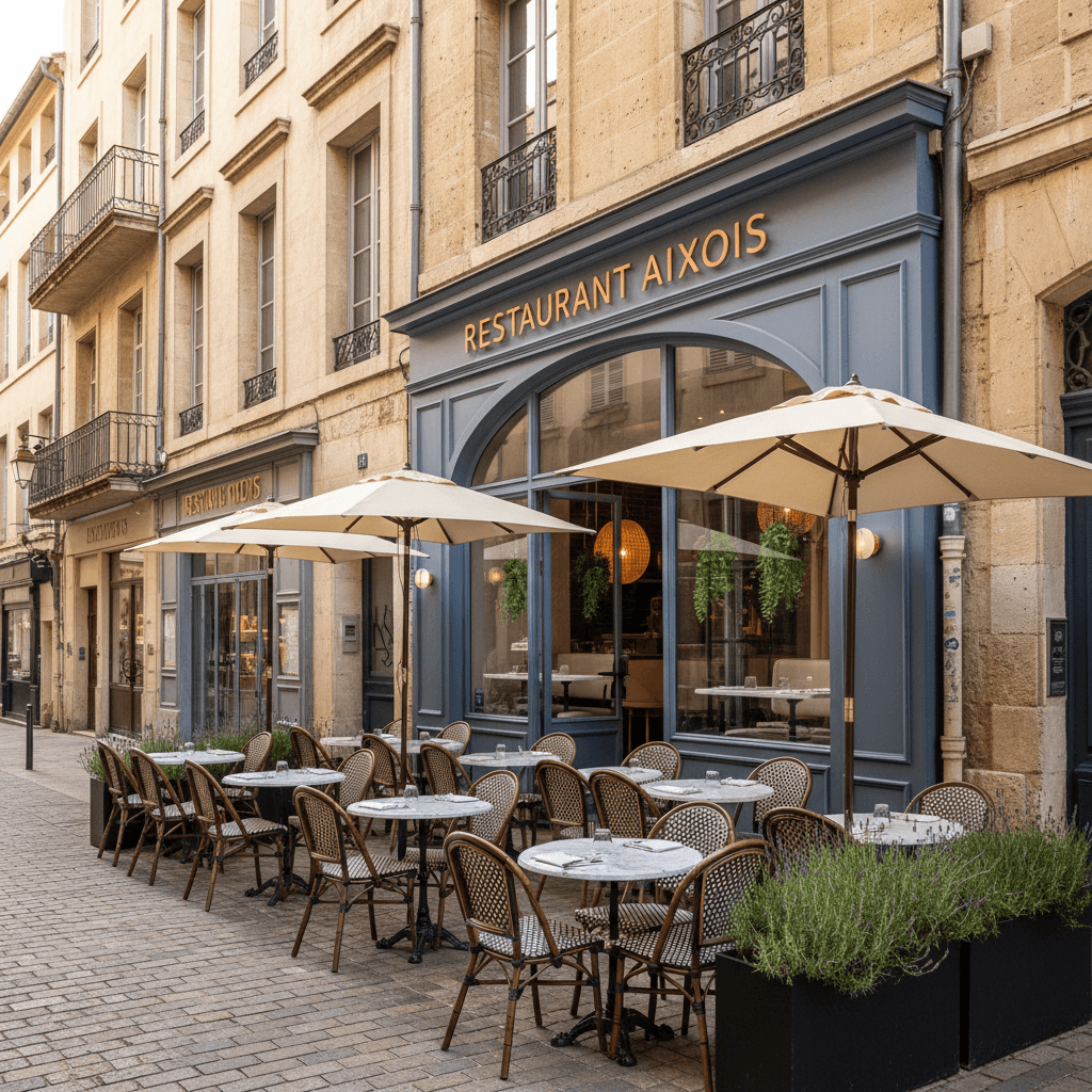 Restaurant à Aix-En-Provence : terrasse - licence IV