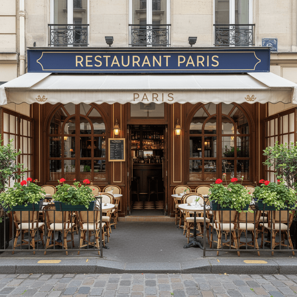 Restaurant 50 couverts à Paris : terrasse - licence IV