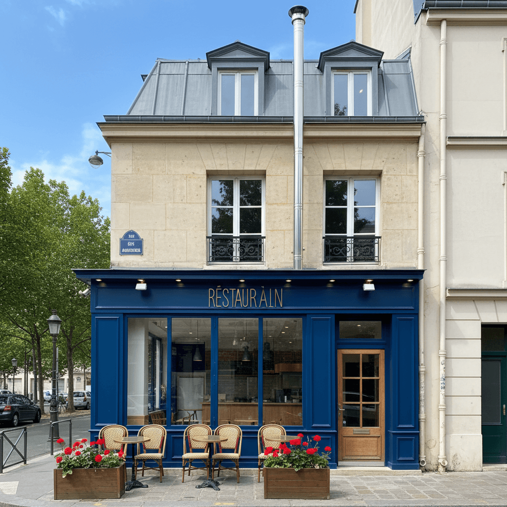 Local de Restauration avec Conduit à Paris