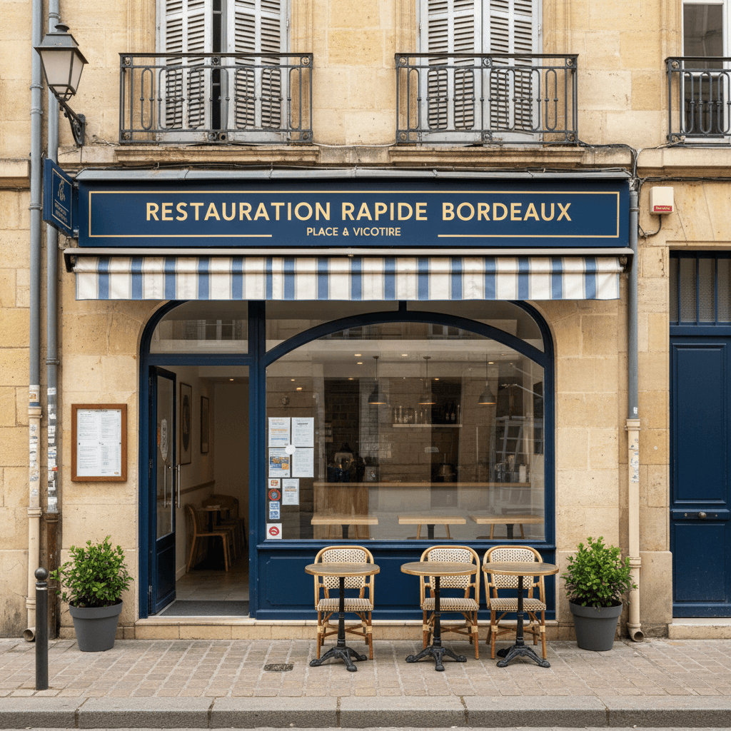 Fast-food 35m² à Bordeaux : extraction