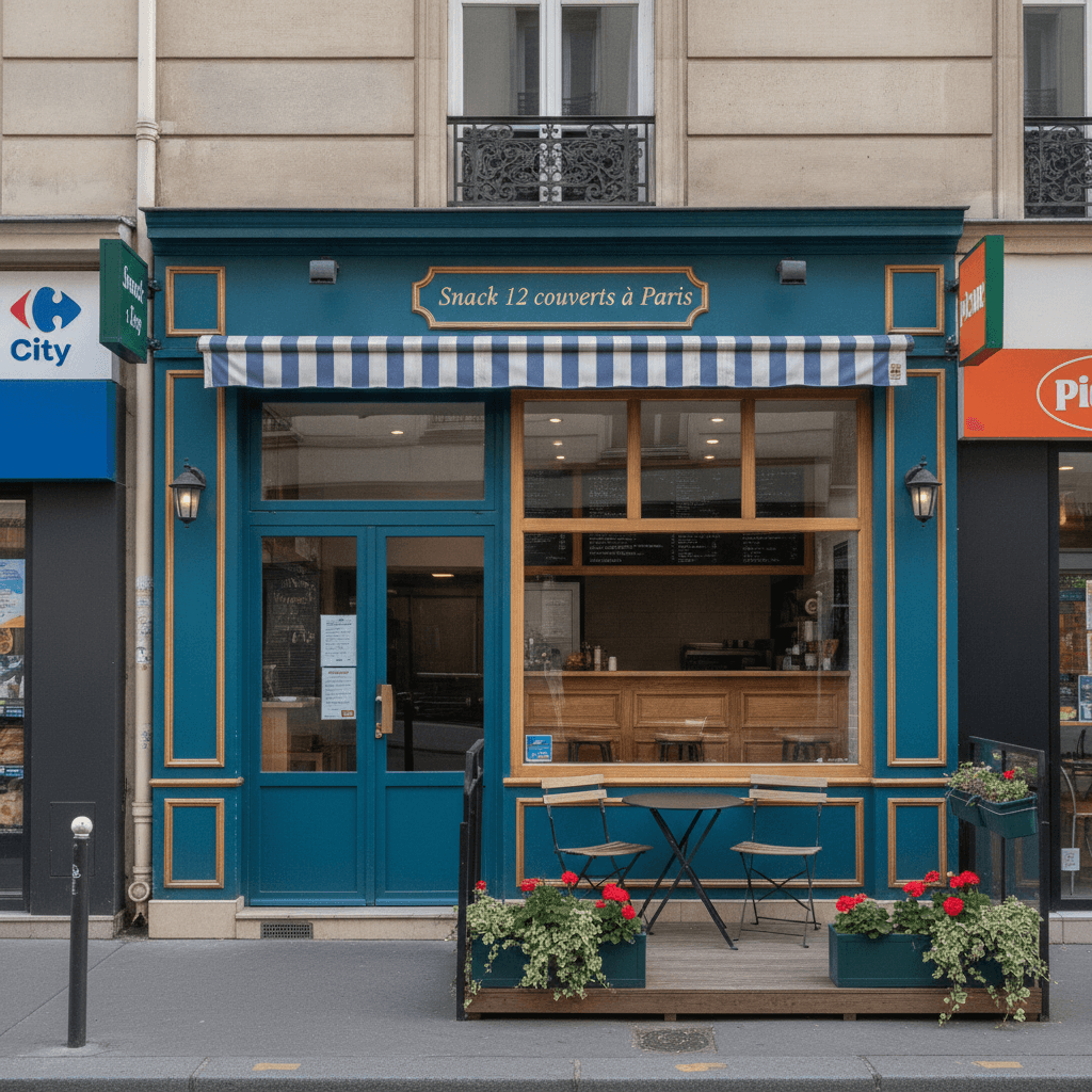 Snack 12 couverts à Paris