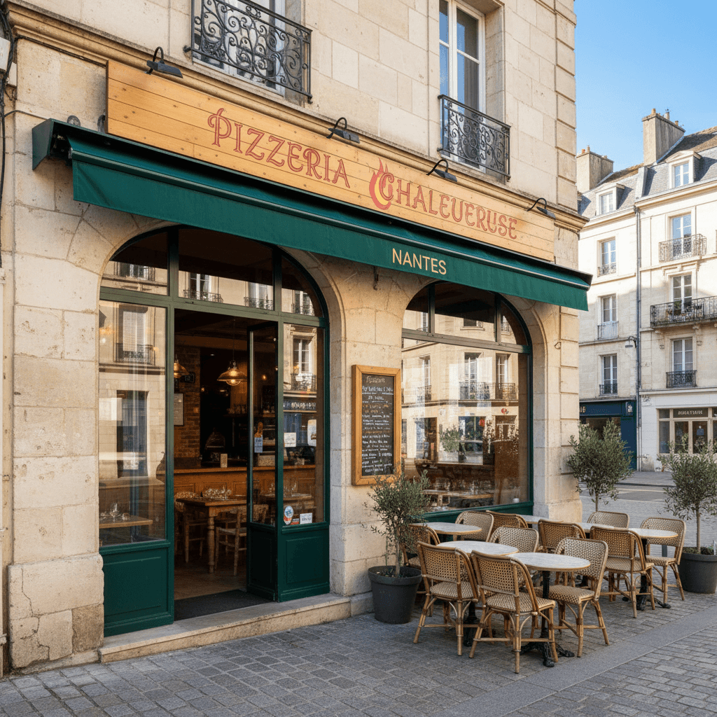 Restaurant 70m² à Nantes : terrasse - extraction