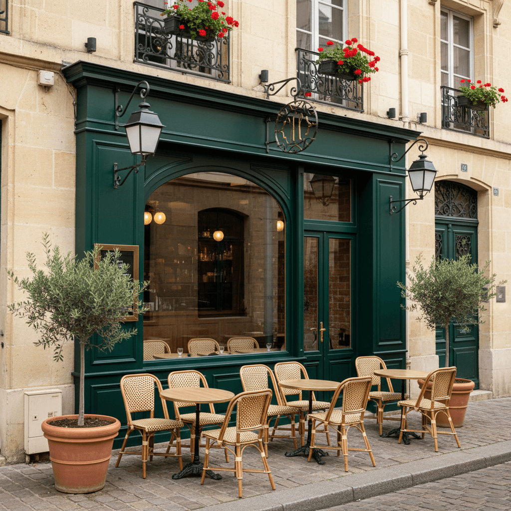 Restaurant 104m² à Bordeaux : terrasse - extraction